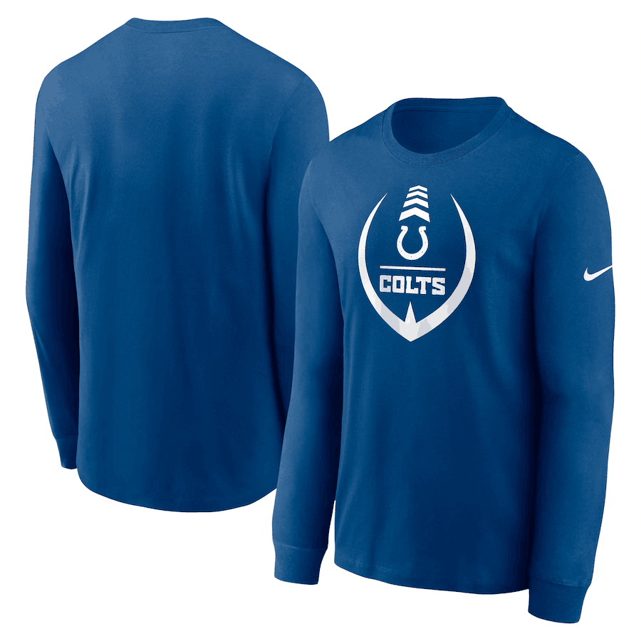 Men's Indianapolis Colts Blue Icon Legend Performance Long Sleeve T-Shirt Men's Indianapolis Colts Blue Icon Legend Performance Long Sleeve T-Shirt